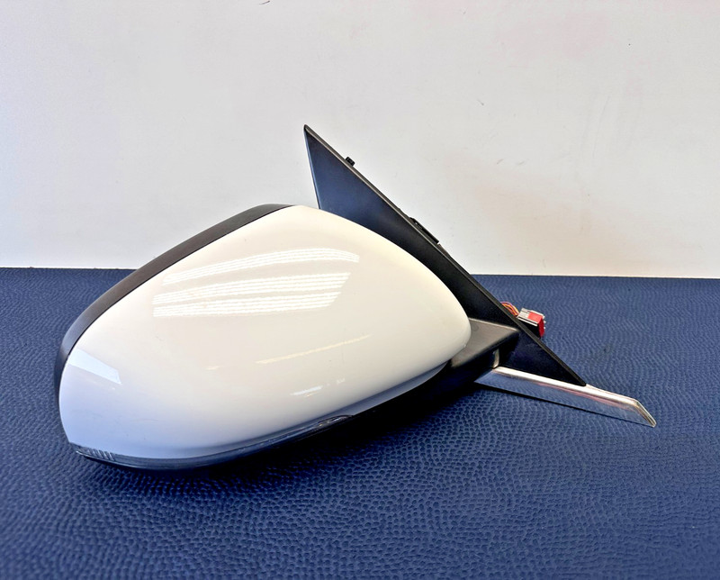 10-15 Jaguar XF XFR X250 Front Right Passgr Side Rear View Door Mirror White OEM