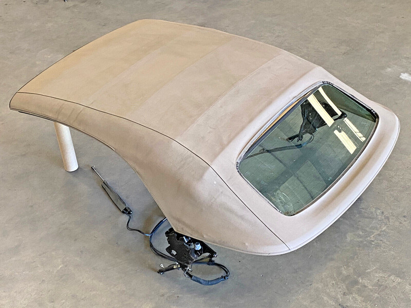 ⭐2002-2006 AUDI A4 COMPLETE CONVERTIBLE SOFT TOP BEIGE W/ GLASS 53K OEM LOT2383