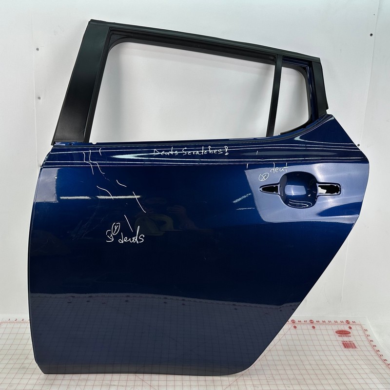 18-25 NISSAN LEAF REAR LEFT DRIVER SIDE DOOR SHELL Blue OEM