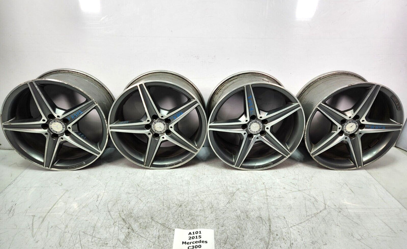 ✅ 15-18 OEM Mercedes W205 C300 Front Rear Wheel Rims 7.5Jx18 8.5Jx18 SET NOTE*