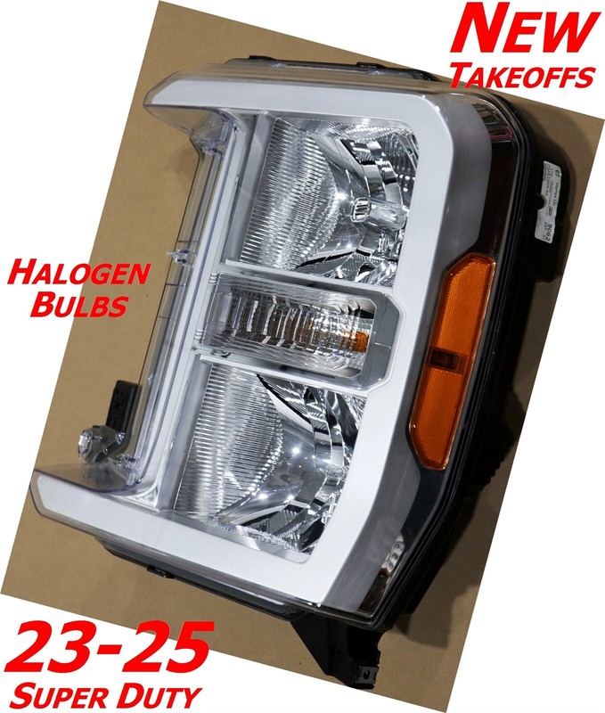 23-26 Super Duty HALOGEN Headlight PC3Z13008G New Take Off Driver-Side OEM