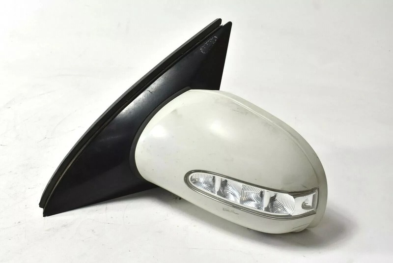 06-10 Mercedes W251 R500 R350 Front Left Side Rear View Door Mirror White OEM
