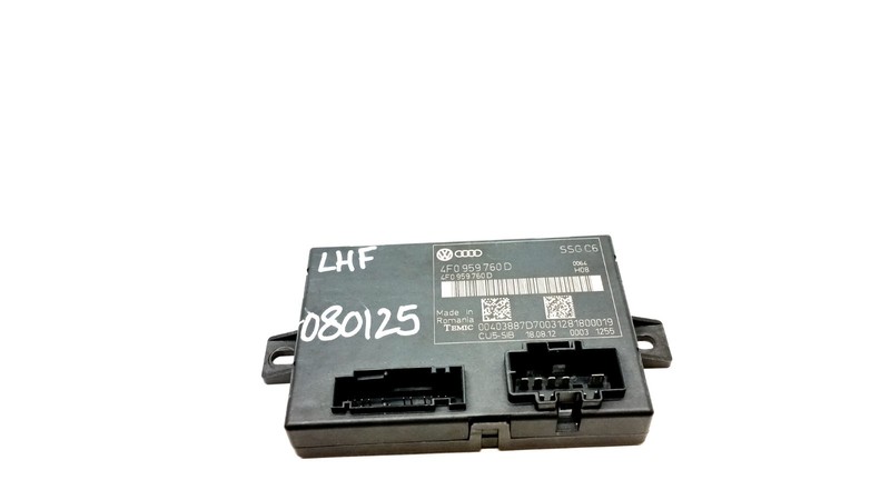 09-15 AUDI 4L Q7 C6 A6 SEDAN MEMORY SEAT CONTROL MODULE FRONT LEFT OEM 080125