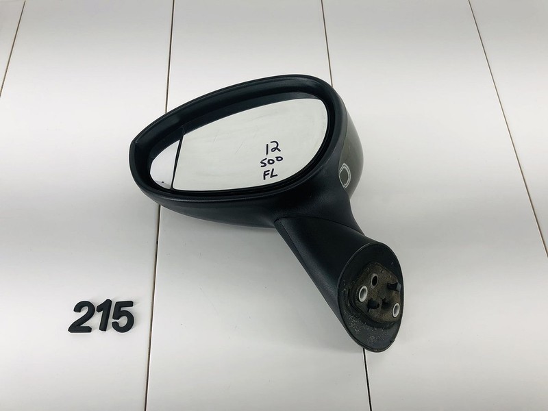 2012 FIAT 500S FRONT LEFT SIDE EXTERIOR REAR VIEW MIRROR VERDE METALLIC OEM