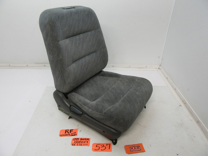 SEAT RIGHT PASSENGER FRONT BUCKET TRACK GRY CLOTH MANUAL for 99-02 HONDA ODYSSEY
