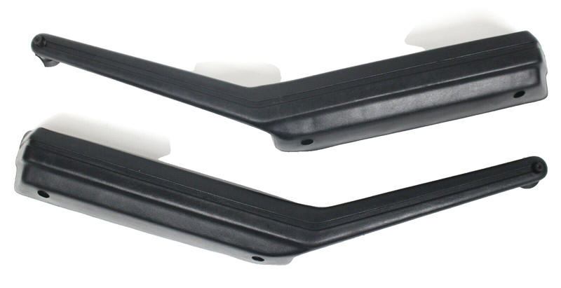 1984 Pontiac Firebird Trans Am Black Door Panel Armrests w/Line Indentation USED