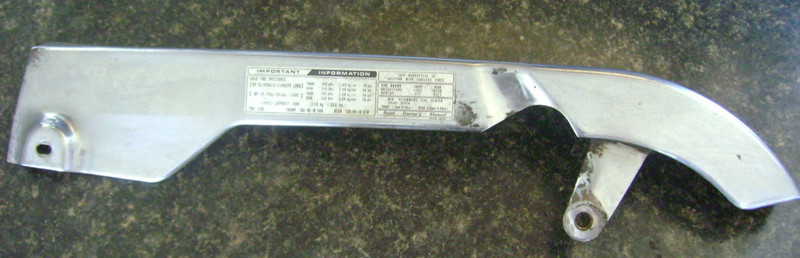 1984 Honda Magna VF500C VF 500 C VF500 V30 Chrome Chain Guard Cover Cover H8