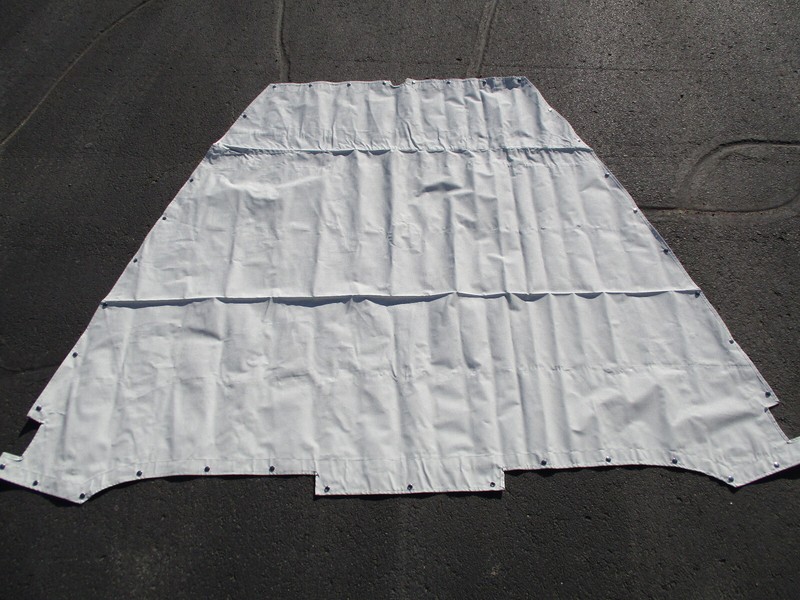 Dufort Gray Canvas Forward Front Bow Cover Alumacraft 175 Nav Sport 04