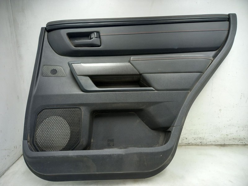 23 TOYOTA SEQUOIA TRD PRO REAR PASSENGER RIGHT DOOR PANEL BLACK RED-EB21 LEATHER