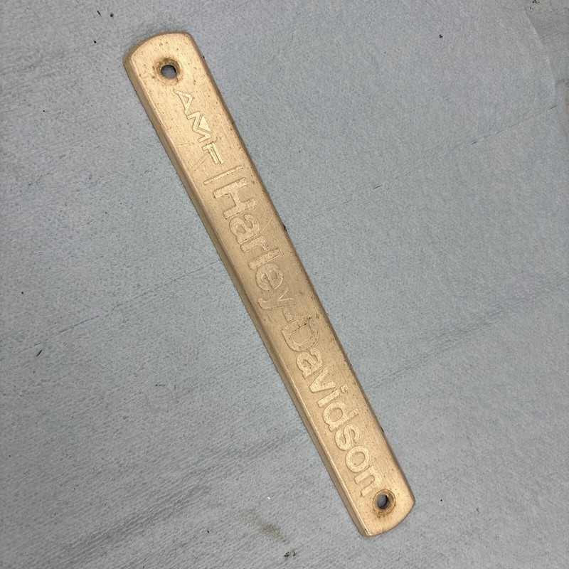 1960’s - 1970’s Harley Davidson AMC Golf CartName Plate Badge Emblem