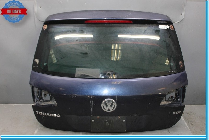 11-17 Volkswagen VW Touareg Rear Trunk Lid Tailgate Liftgate Lift Gate Black Oem