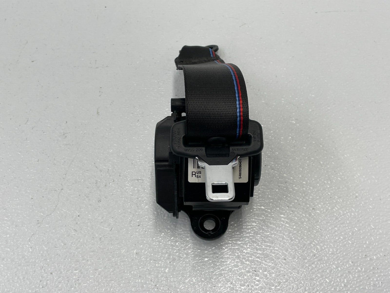 16 17 18 BMW F87 M2 Rear Left Driver Seatbelt Retractor Blue Red Stitch 1453 OEM