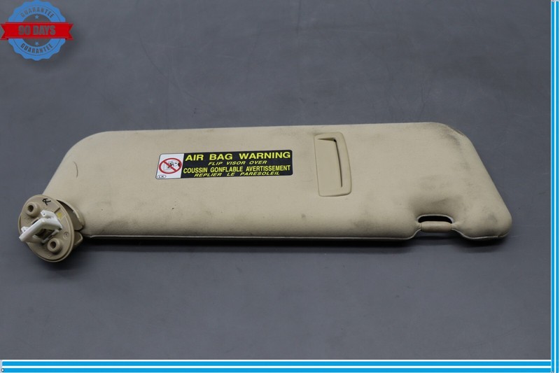 07-12 Lexus LS460 XF40 Front Left Driver Side Sun Visor Sunvisor Shade Beige Oem