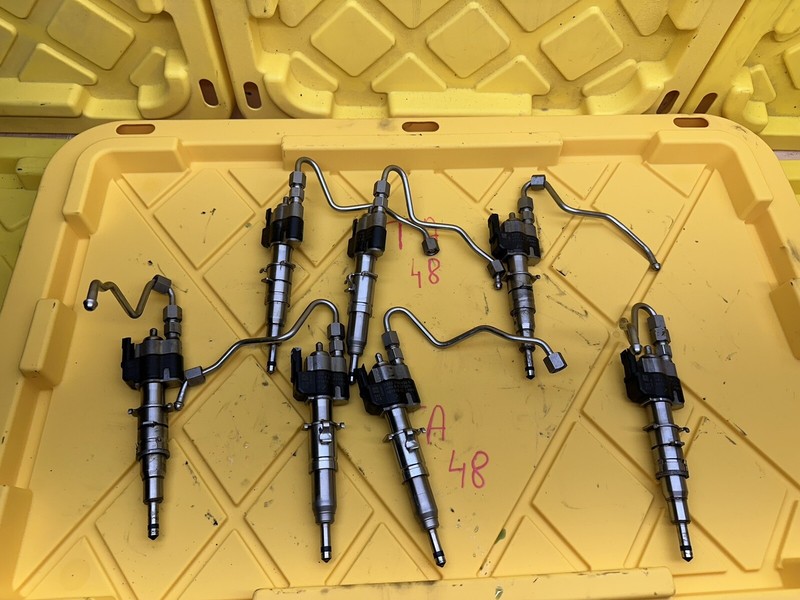 2007-2010 BMW E90 E92 E93 335I N54 FUEL INJECTOR SET INDEX 9 1353 7585261-08