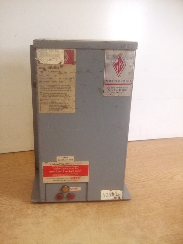 Myron Zucker KID43004-3 480V 3PH Drymount Power Capacitor