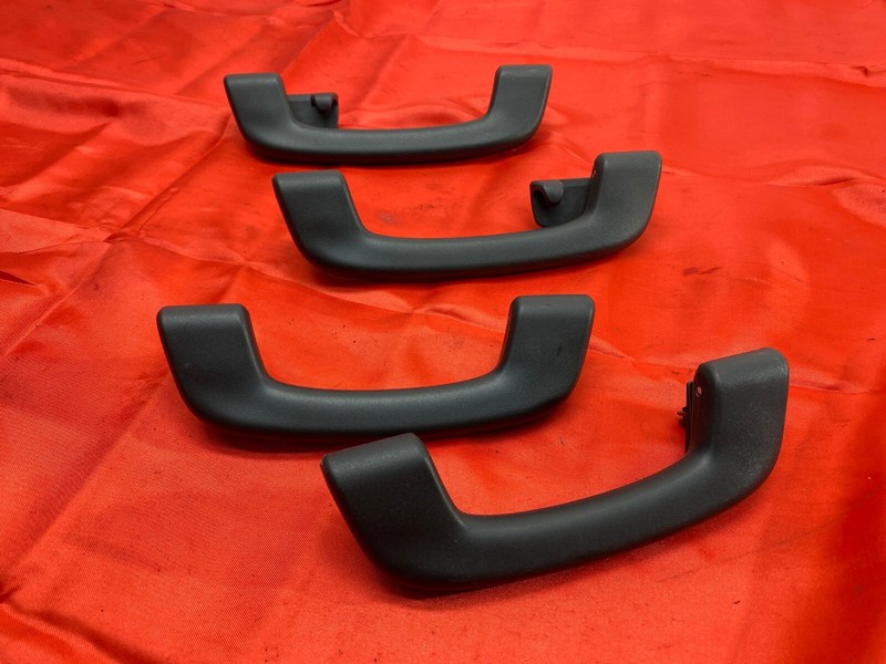 16-22 BMW F48 X1 X2 Front & Rear Upper Headliner Roof Grab Handle Black Set OEM✅