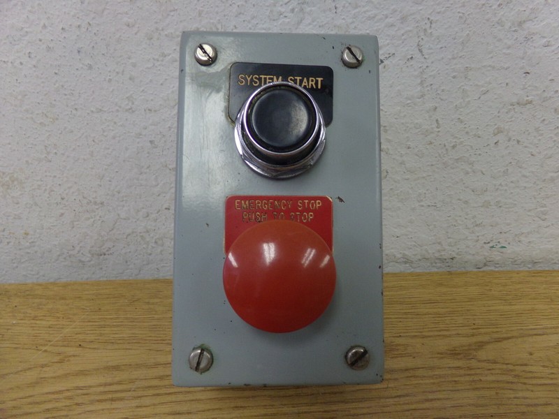 Hoffman 2-Button Enclosure w/ System Start & Emergency Stop Buttons