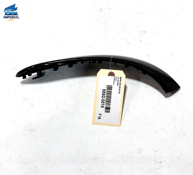 BMW 430I 2019 FRONT RIGHT PASSENGER SIDE DOOR PULL HANDLE WOOD TRIM MOLDING OEM