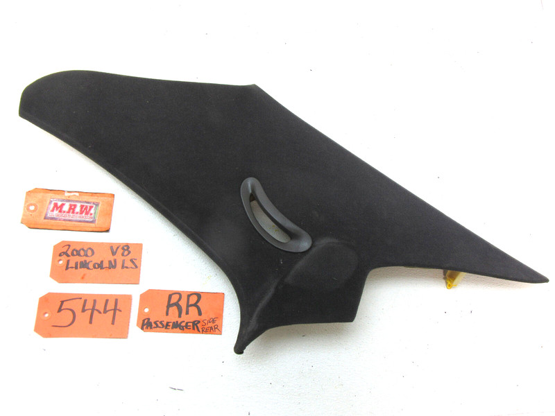 SEAT BELT COVER BACK REAR WINDOW C PILLAR POST TRIM PASSENGER SIDE RH LINCOLN LS