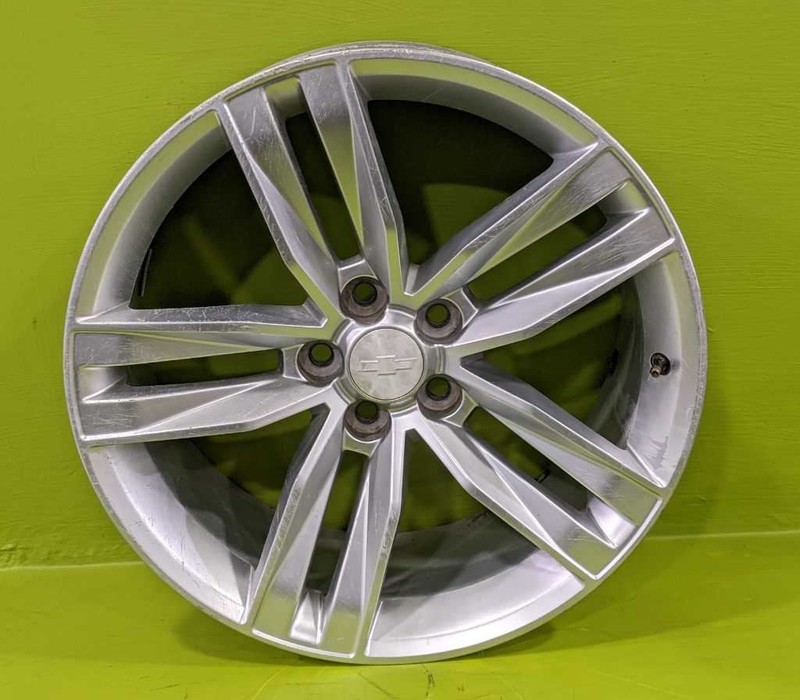 19 20 21 CAMARO 20X8-1/2 FRONT 5 SPLIT SPOKE SILVER WHEEL RIM OEM R264