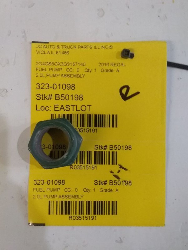 Fuel Pump Assembly In Tank 3.6L FWD Opt NU5 Fits 14-19 XTS 3515191