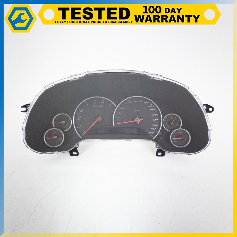 2005 CHEVROLET CORVETTE C6 INSTRUMENT GAUGE CLUSTER ASSEMBLY SPEEDOMETER OEM