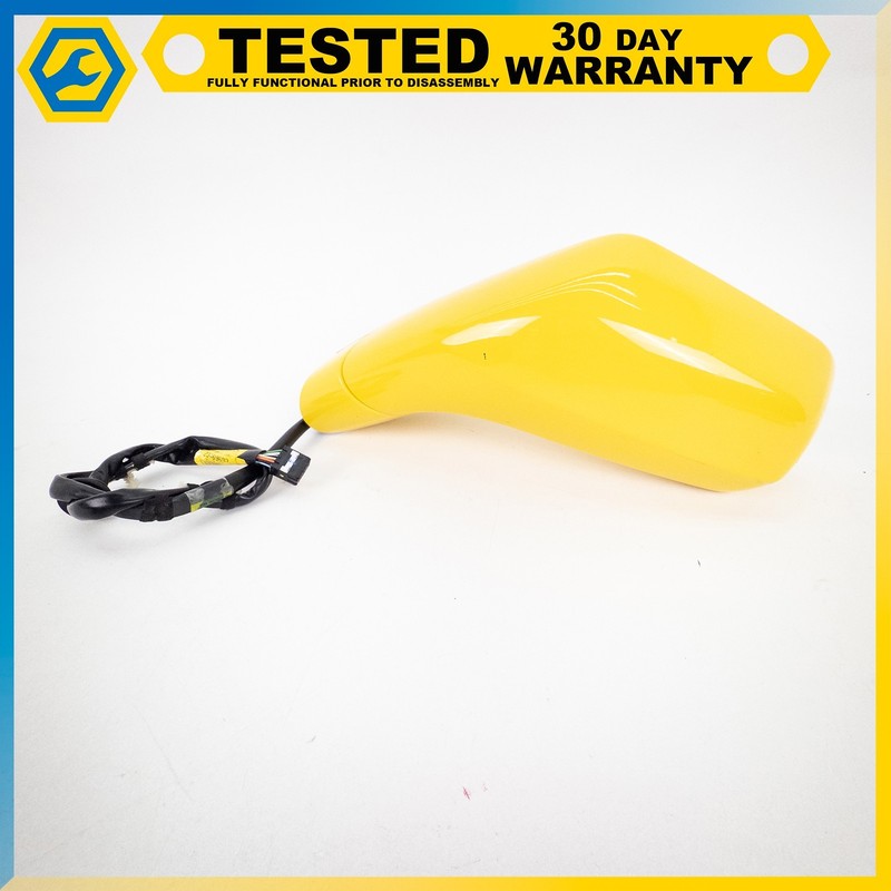14-19 CHEVROLET CORVETTE C7 LEFT DRIVER SIDE REAR VIEW DOOR MIRROR YELLOW OEM