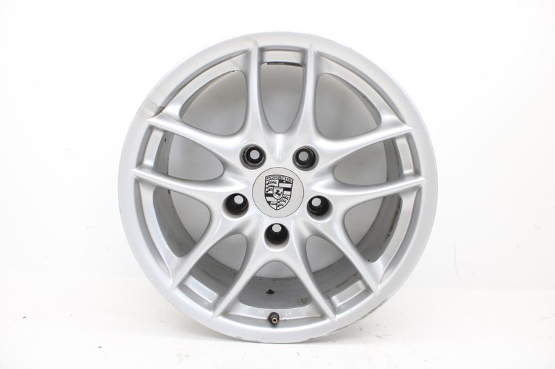 03-04 Porsche Boxster 3.2L 17x8-1/2 Rear 5 Double Spoke Wheel Assembly