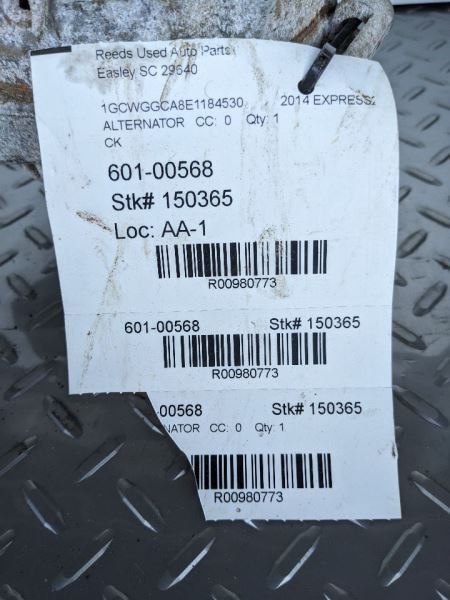 Alternator 105 Amp Fits 10-15 EXPRESS 2500 VAN 980773