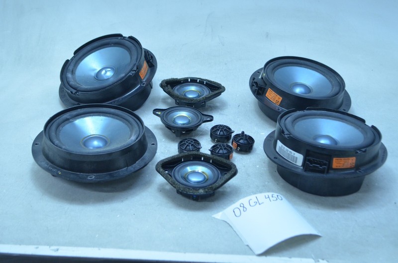 07-12 MERCEDES X164 GL CLASS INTERIOR SPEAKER SET OF 11 ITEMS OEM