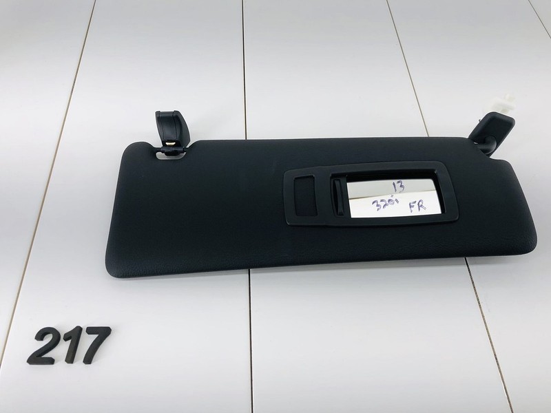 13-14 BMW 320I F30 FRONT RIGHT PASSENGER SIDE HEADLINER SUN VISOR OEM