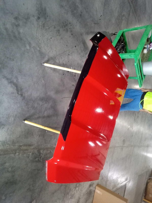 2014 GMC Sierra 1500 Pickup Hood Panel Red OEM 23135144 Used 119K Mi