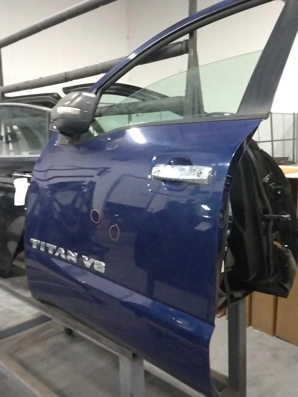 2018 Nissan Titan Front Left Door Blue 61754 134k Miles OEM Used Parts