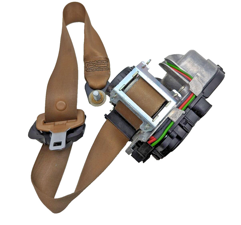 07-09 Mercedes W221 S450 S550 Front Left Driver Side Seat Belt Brown OEM