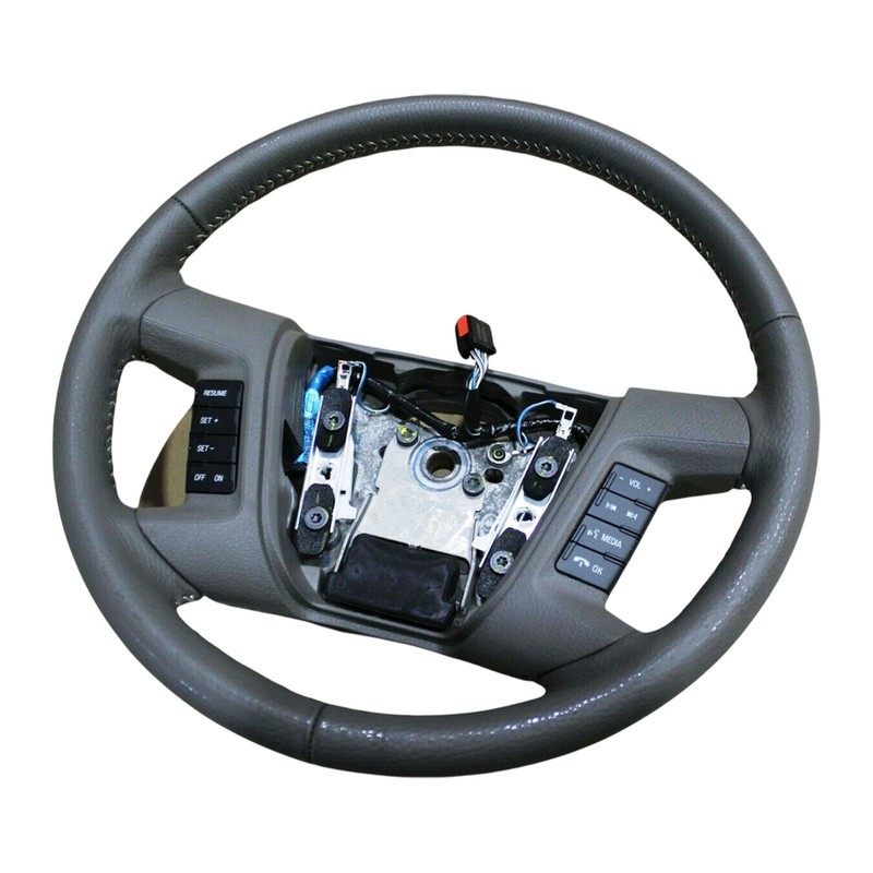 2009 Ford Fusion Steering Wheel 9E5Z3600LA GRAY Leather Radio/Cruise Control OEM