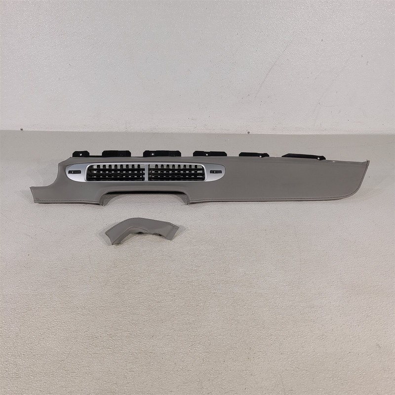 10-15 Camaro SS 2 Piece Dash Center Leather Trim Insert Trim Light Grey Aa7433