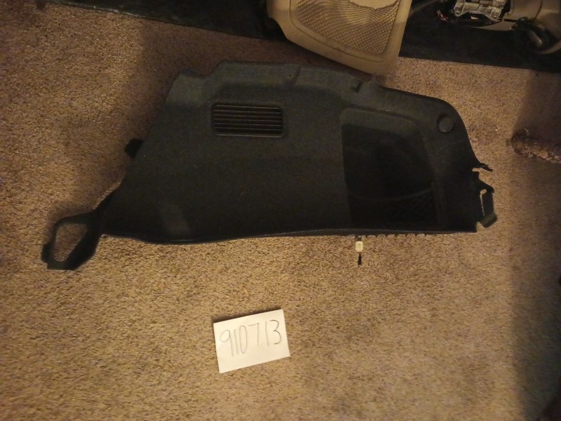 02-08 Audi S4 A4 B7 SEDAN Passenger Right Trunk Side Trim Panel Black