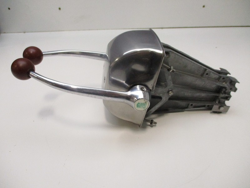 Chris Craft Dual Lever Chrome Binacle Top Mount Remote Control Box Red Knobs