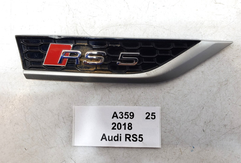 ✅ 18-24 OEM Audi RS5 Front Right Passenger Side Fender Nameplate Molding Trim