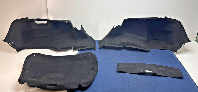 09-15 Jaguar XF XFR Rear Trunk Cargo Lid Boot Liner Carpet Cover Trim SET OEM