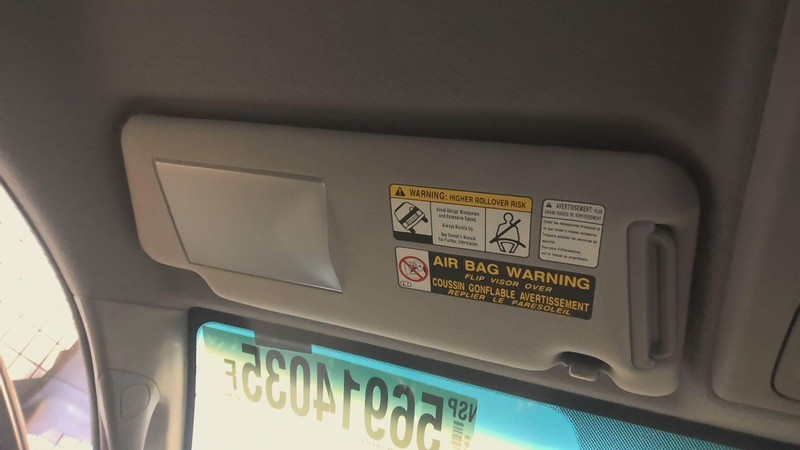 Sun Visor TOYOTA TACOMA Left 05 06 07 08 09 10 11