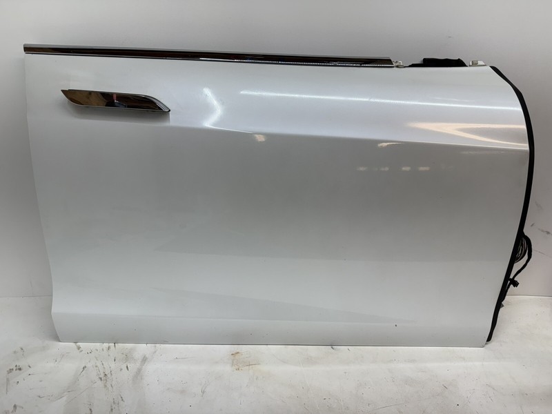 2012-2021 TESLA MODEL S FRONT RIGHT PASS SIDE DOOR SHELL COMPLETE WHITE 13013