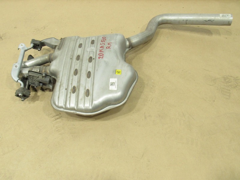 18-20 Mercedes S560 W222 2020 Rear Right Exhaust Muffler Pipe W/ Actuator :M