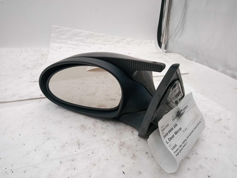 2008 BMW 328I Left Door Mirror Assembly, Used, 145K Miles, OEM Part 235778