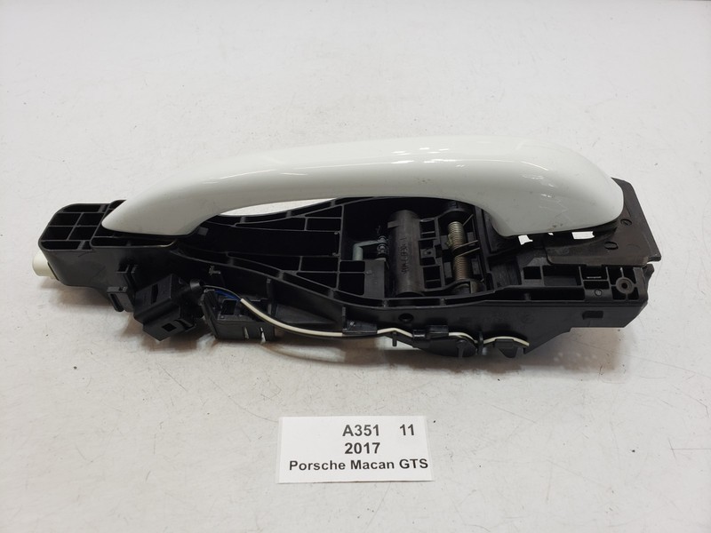 ✅ 2015-2018 OEM Porsche Macan GTS 95B Rear Left Driver Door Handle White 34k