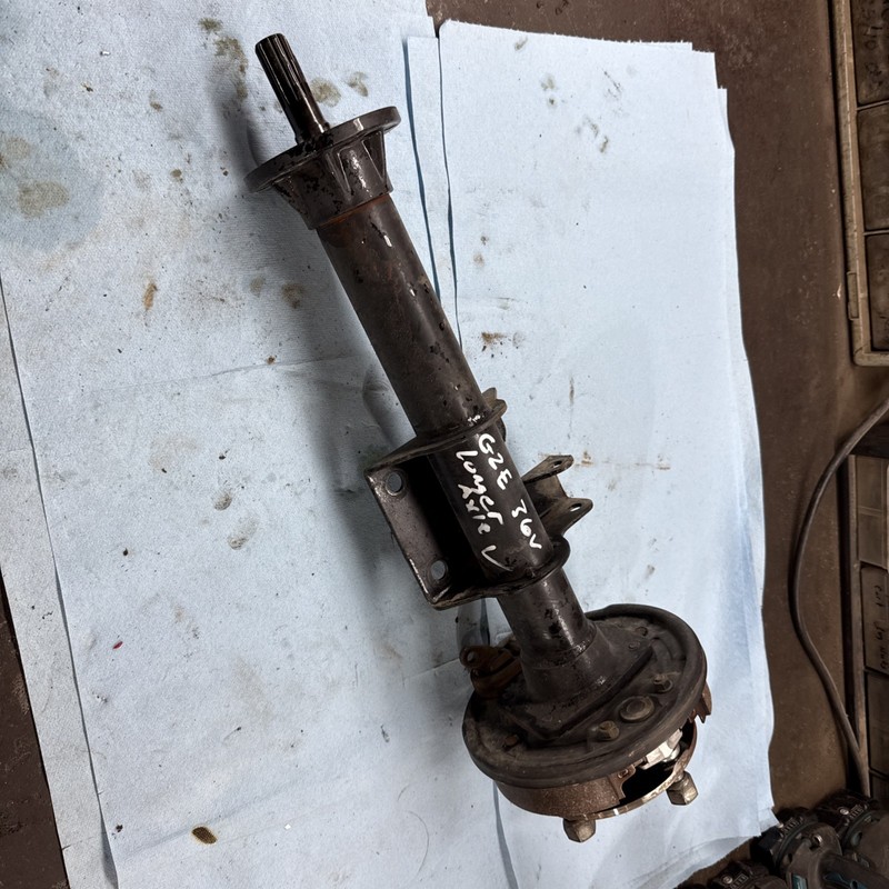 Yamaha G2e vintage golf cart Rear Axle And Brakes Longer motor Side Good