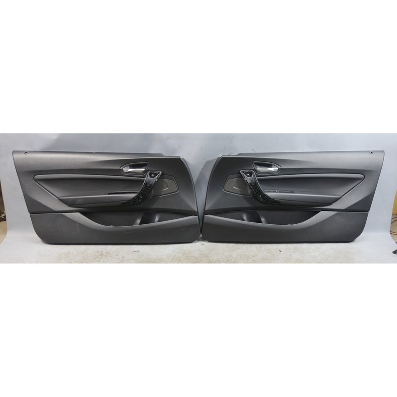 14-21 BMW F22 F23 2-Series Front Interior Door Panel Pair Black Sensatec OEM