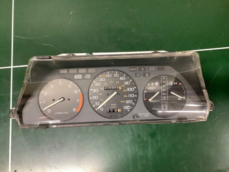 86 87 Accord LXi2Dr Auto Instrument Cluster Speedo Tacho Meter Gauges Used OEM