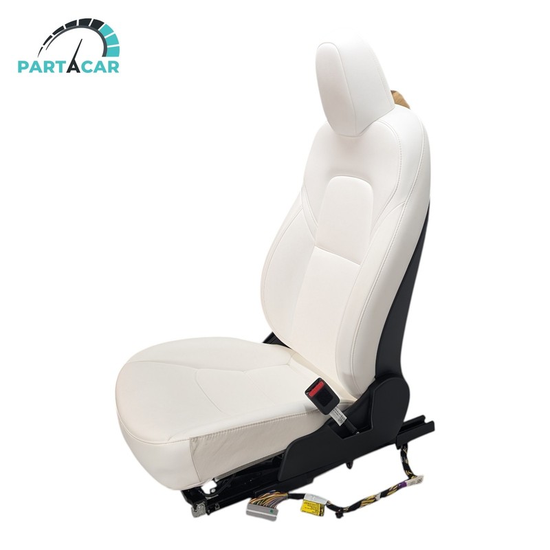 2017-2023 Tesla Model 3 Front Right Passenger Side 1st Row Seat White OEM