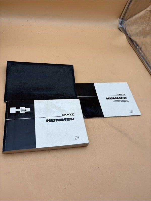 2007 HUMMER H3 OWNERS MANUAL SET WITH CASE 3.7L 4WD